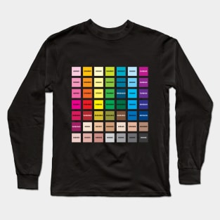 TeePublic Print Palette Long Sleeve T-Shirt